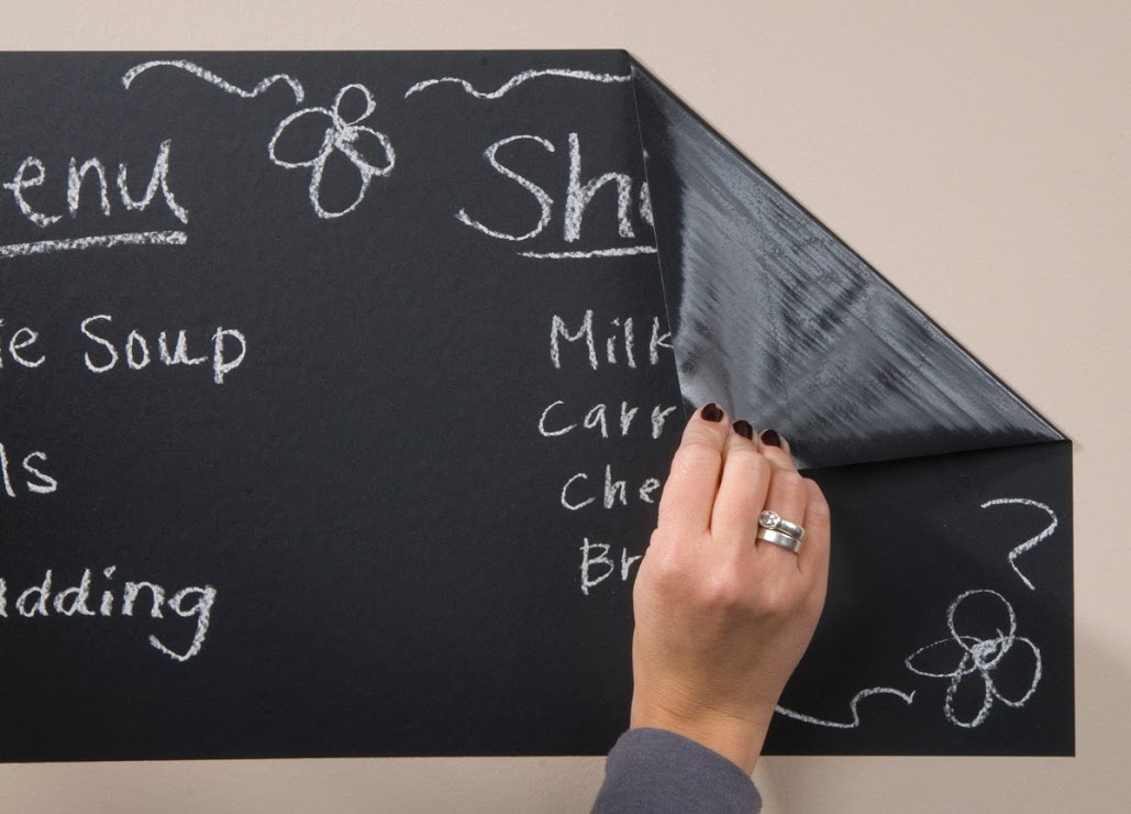 DIY vinyl chalkboard framed sign