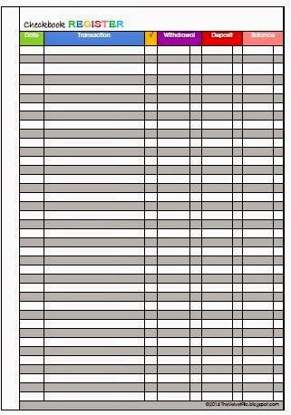 printable check register form free