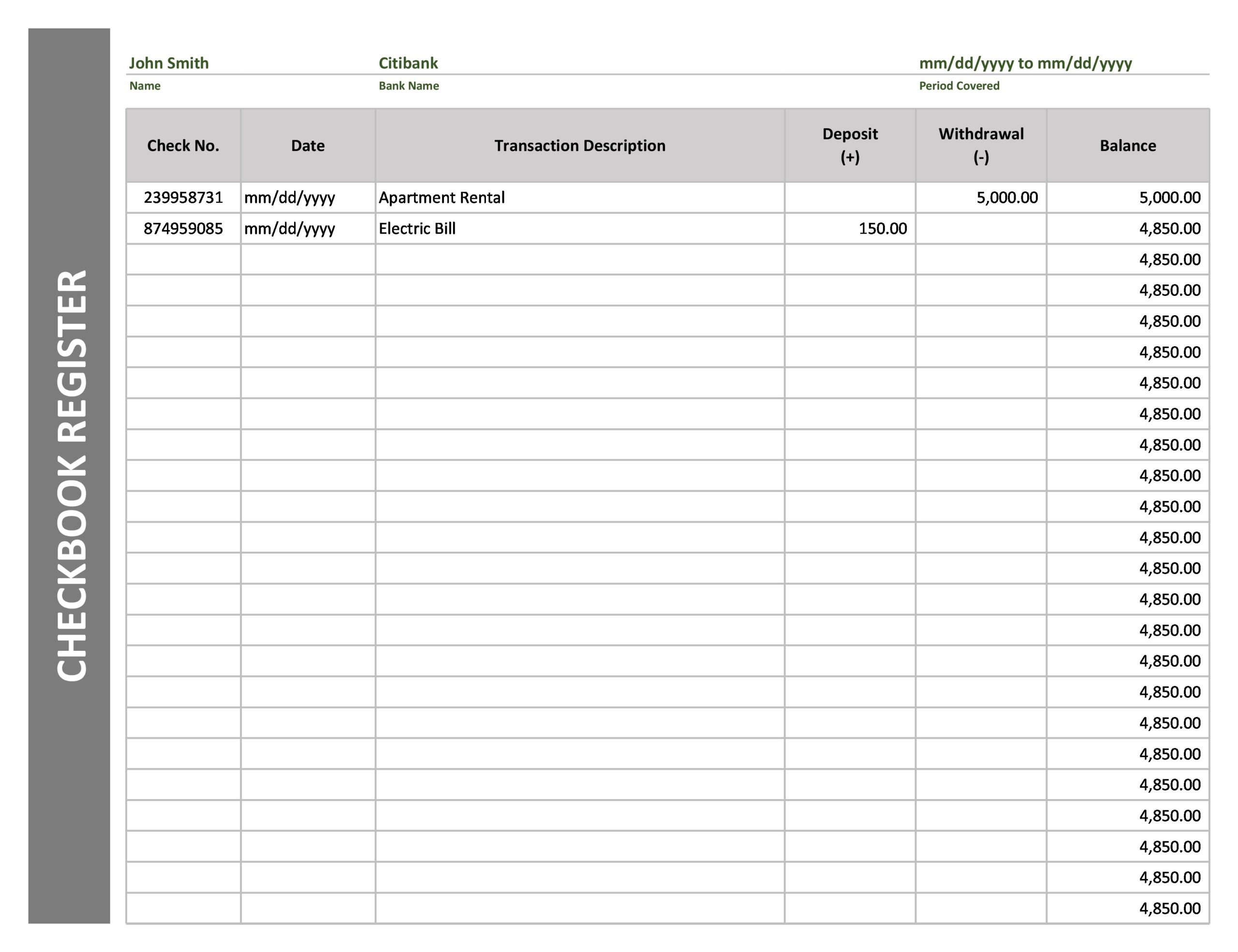 printable check register form free