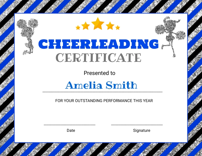 printable cheer award certificates