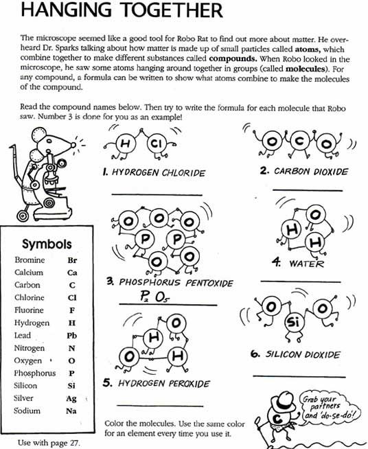 printable chemistry worksheet