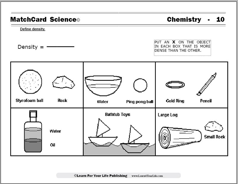 Chemistry Worksheets