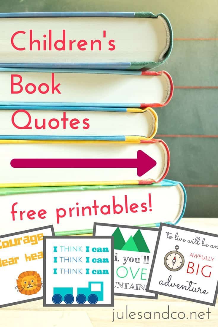 Free Printable Childrens Book Quotes - Jules &  Co