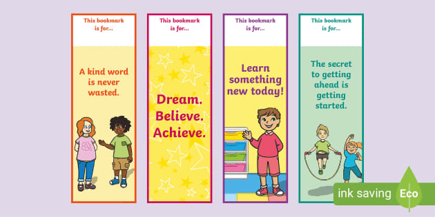 FREE! - Printable Bookmarks with Motivational Quotes - Twinkl