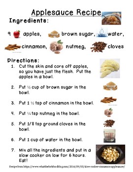 printable childrens recipes