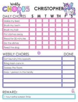 Chore Champions: 8 Fun and Editable Chore Charts for 7 Year Old | TPT