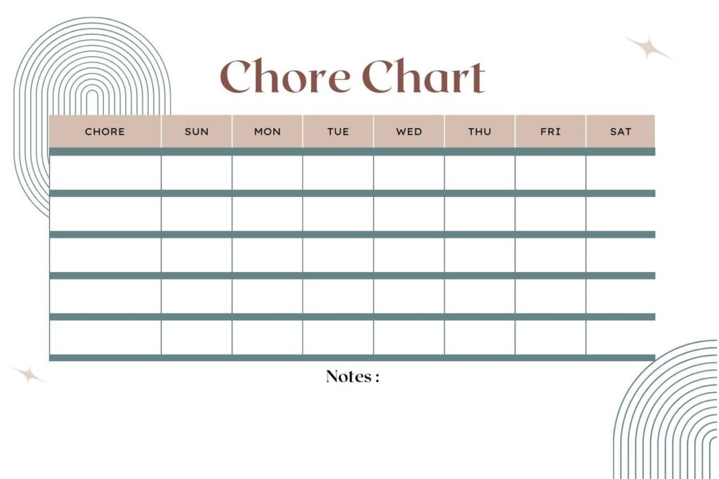 The Magic of Printable Chore Charts for Kids - Alicia Ortego