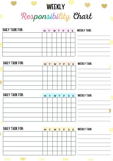printable chore charts for moms