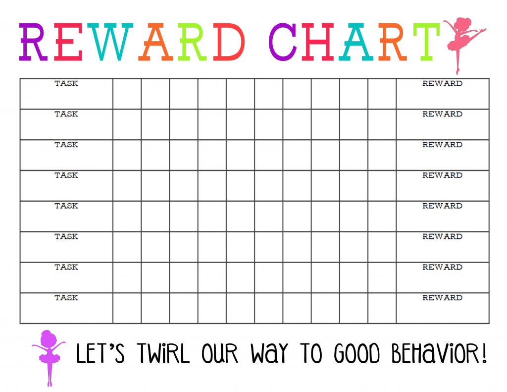 printable chore incentive charts
