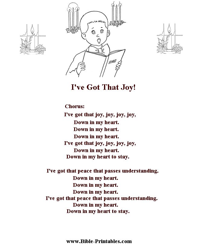 childrens-songs-and-lyrics-ive-got-that-joy-worksheets-library for Free Printable Gospel Song Lyrics Childrens Songs and Lyrics - Ive Got That Joy! - Worksheets Library for Free Printable Gospel Song Lyrics