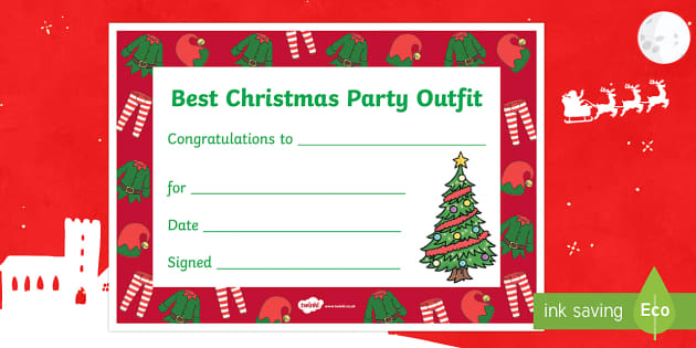 printable christmas award certificates
