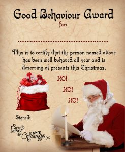 printable christmas award certificates