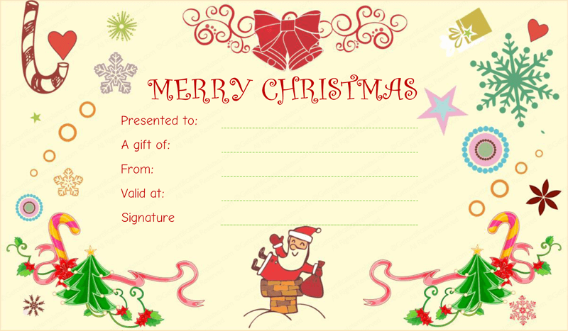 printable christmas award certificates