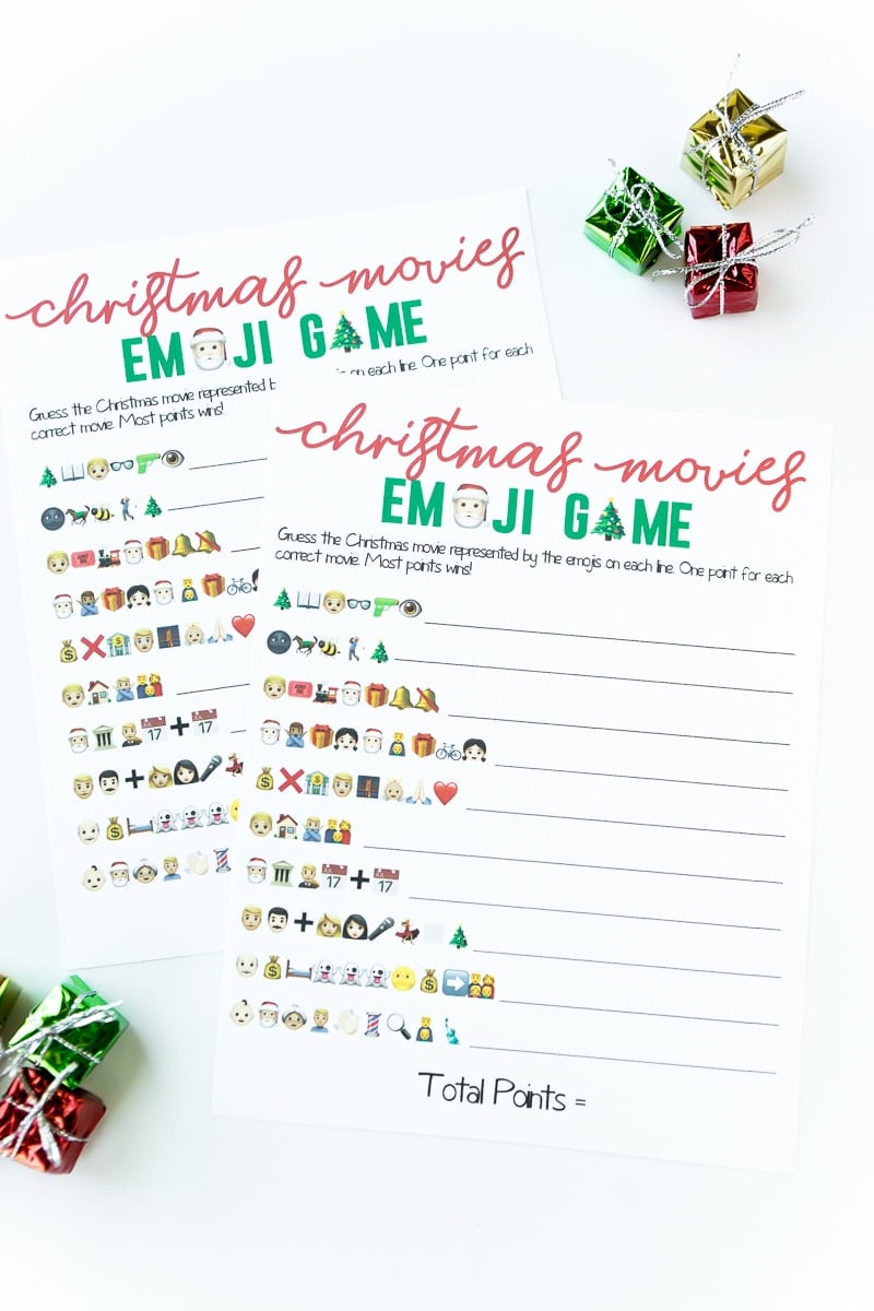 printable christmas emojis