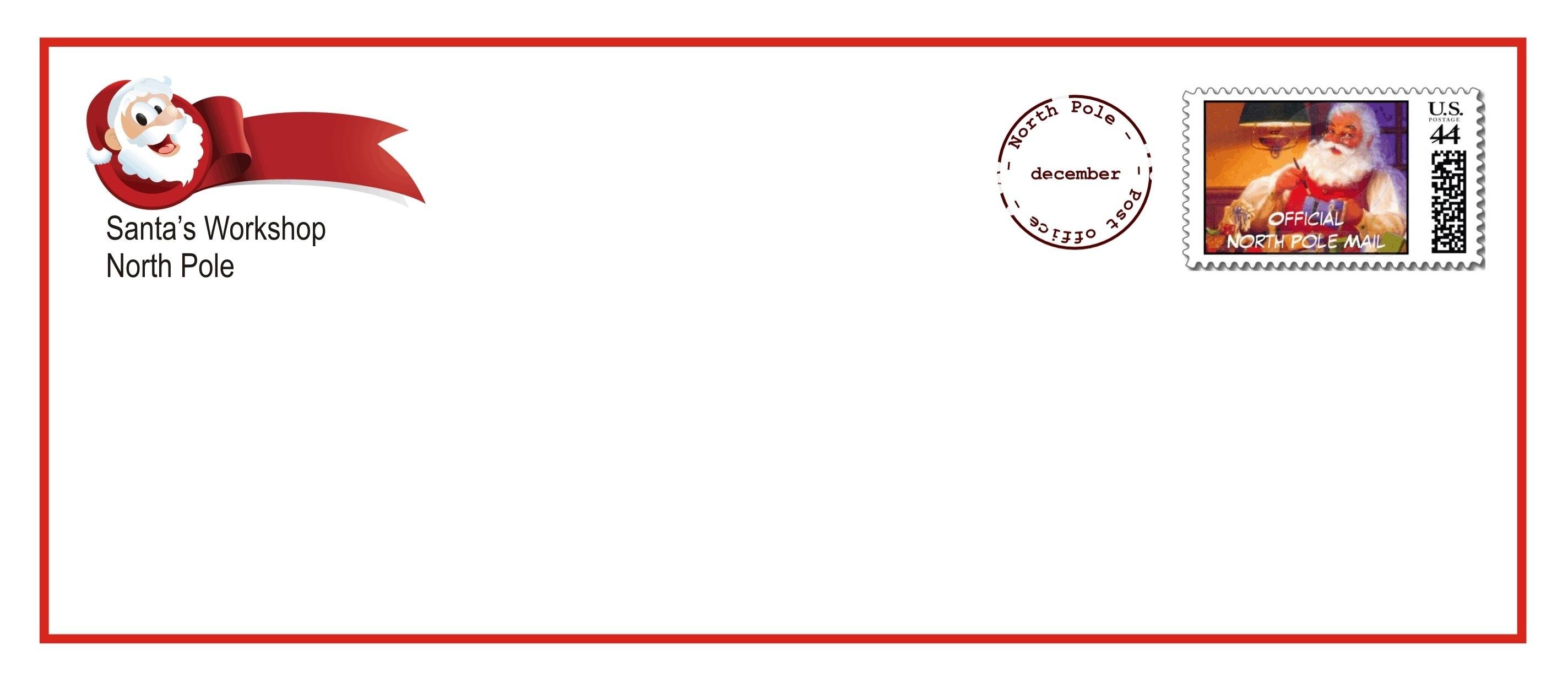 printable christmas envelopes from santa