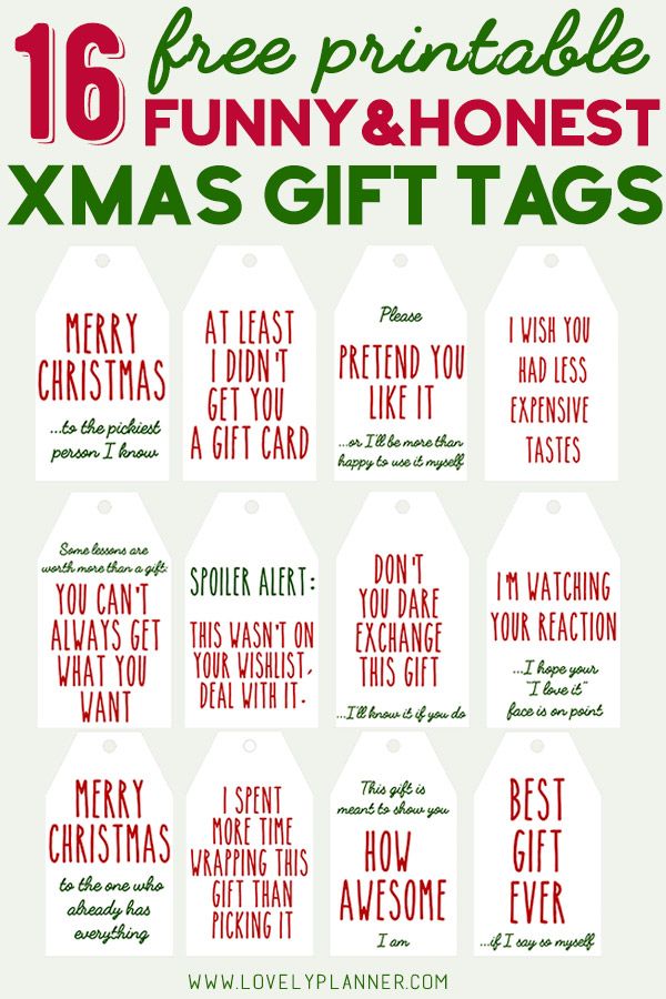printable christmas gag gift tags