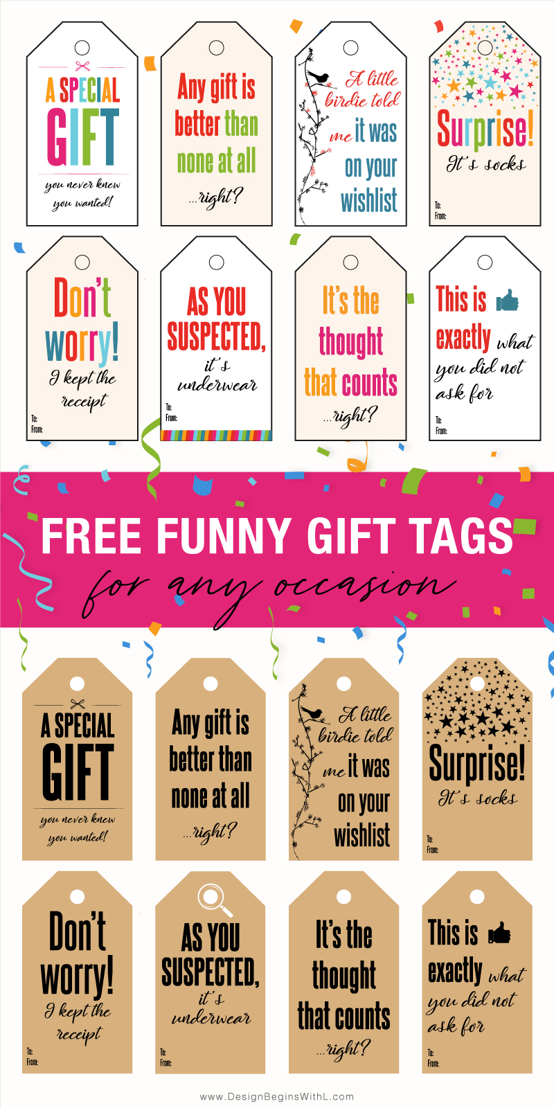 printable christmas gag gift tags