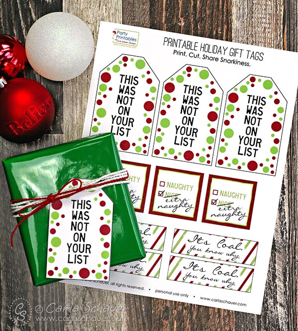 printable christmas gag gift tags