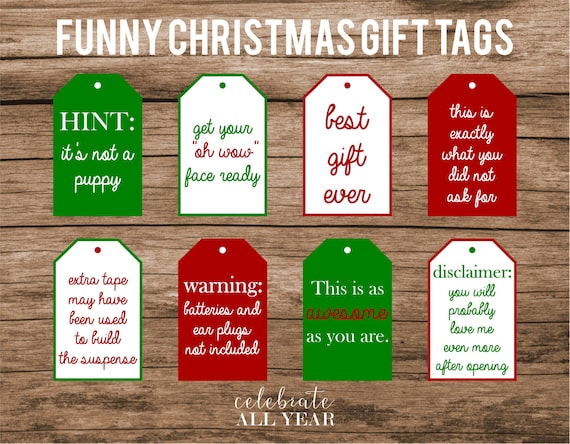 Funny Christmas Gift Tags  