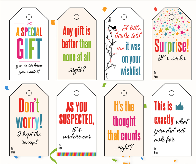 printable christmas gag gift tags
