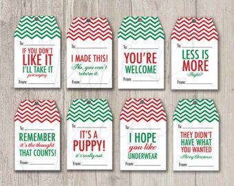 printable christmas gag gift tags