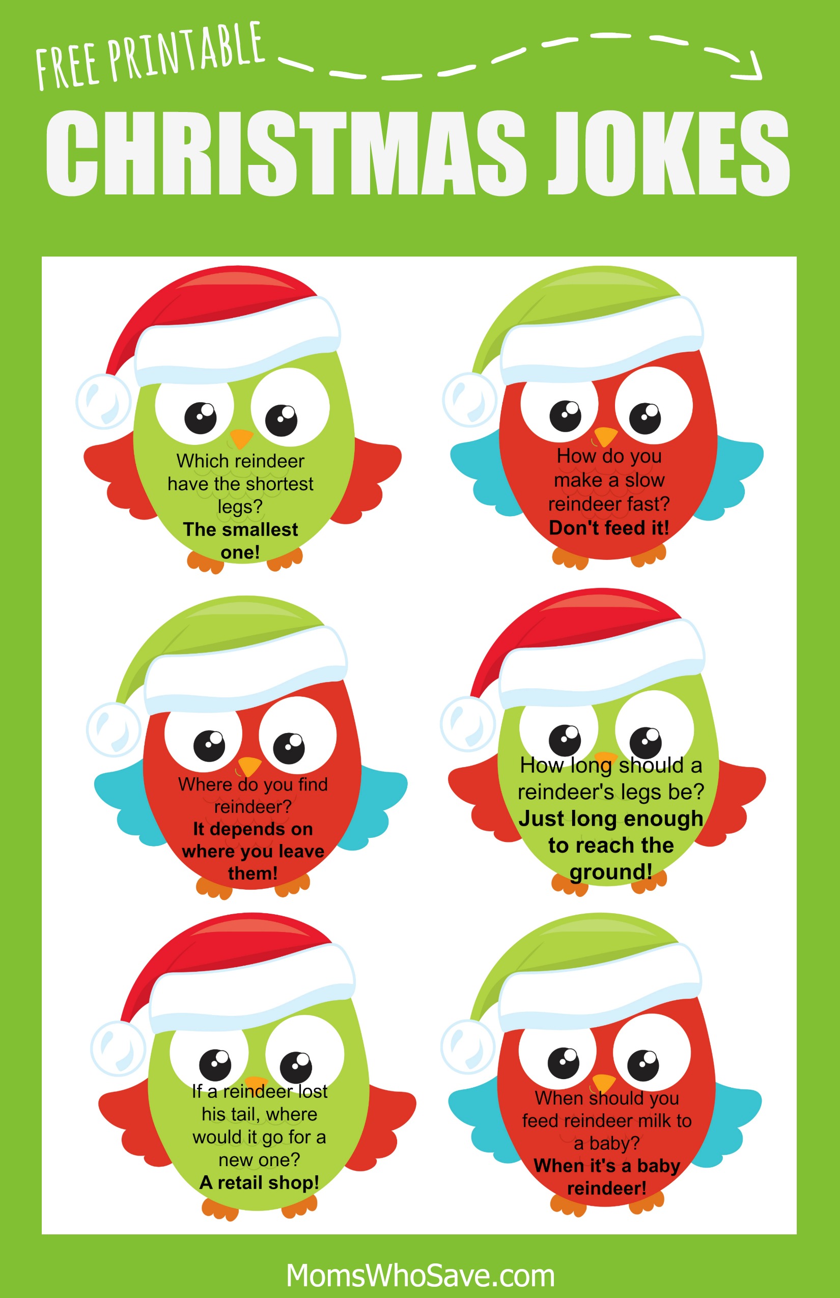 printable christmas jokes