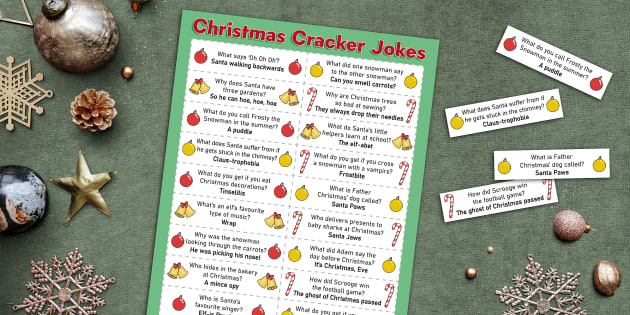 Printable Family Christmas Cracker Jokes | Twinkl Party