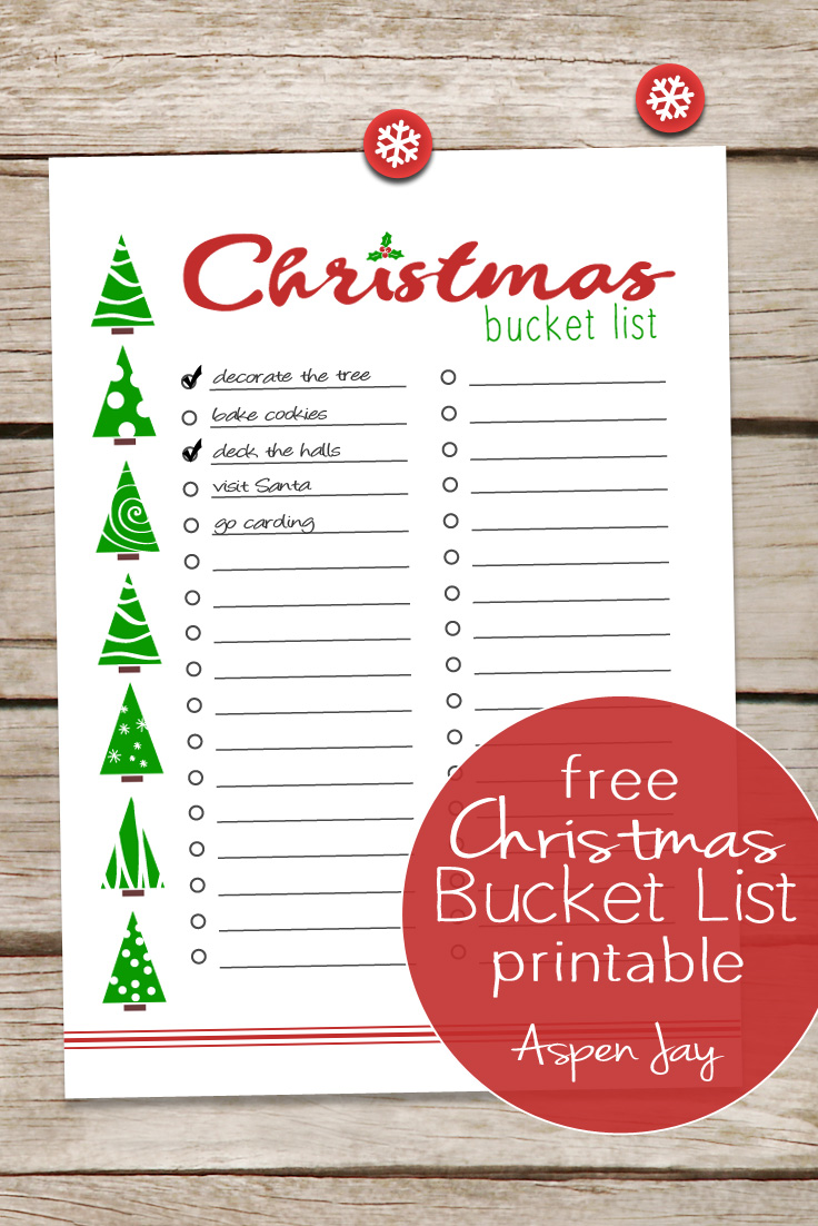 printable christmas list