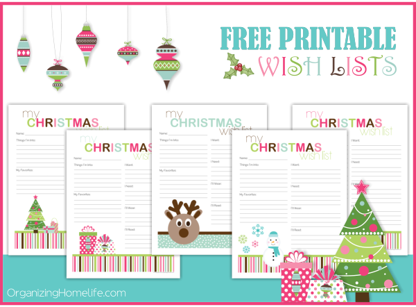 printable christmas list