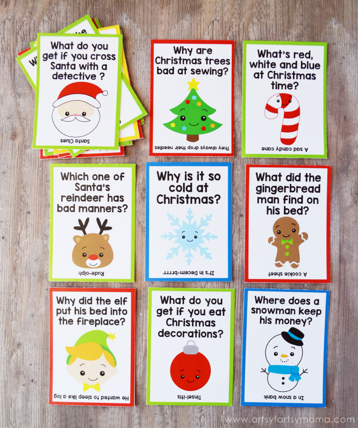 printable christmas lunchbox jokes