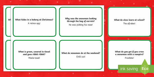 Christmas Lunchbox Jokes (teacher made) - Twinkl