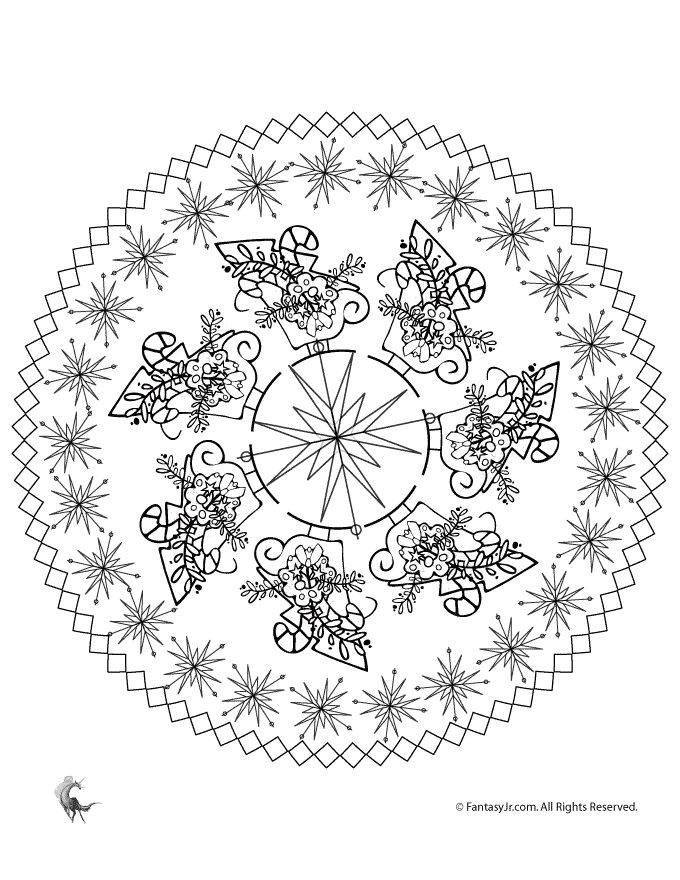 printable christmas mandalas