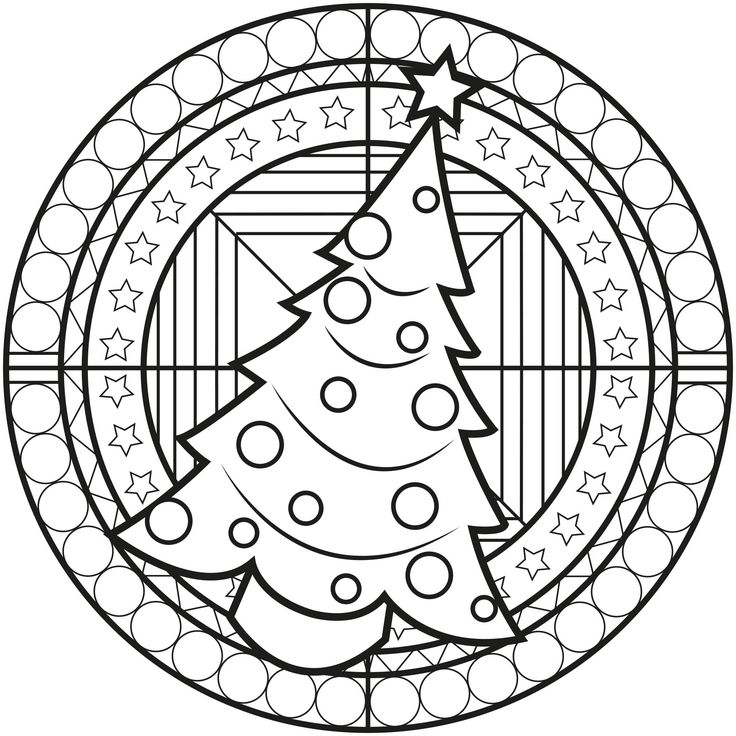 printable christmas mandalas