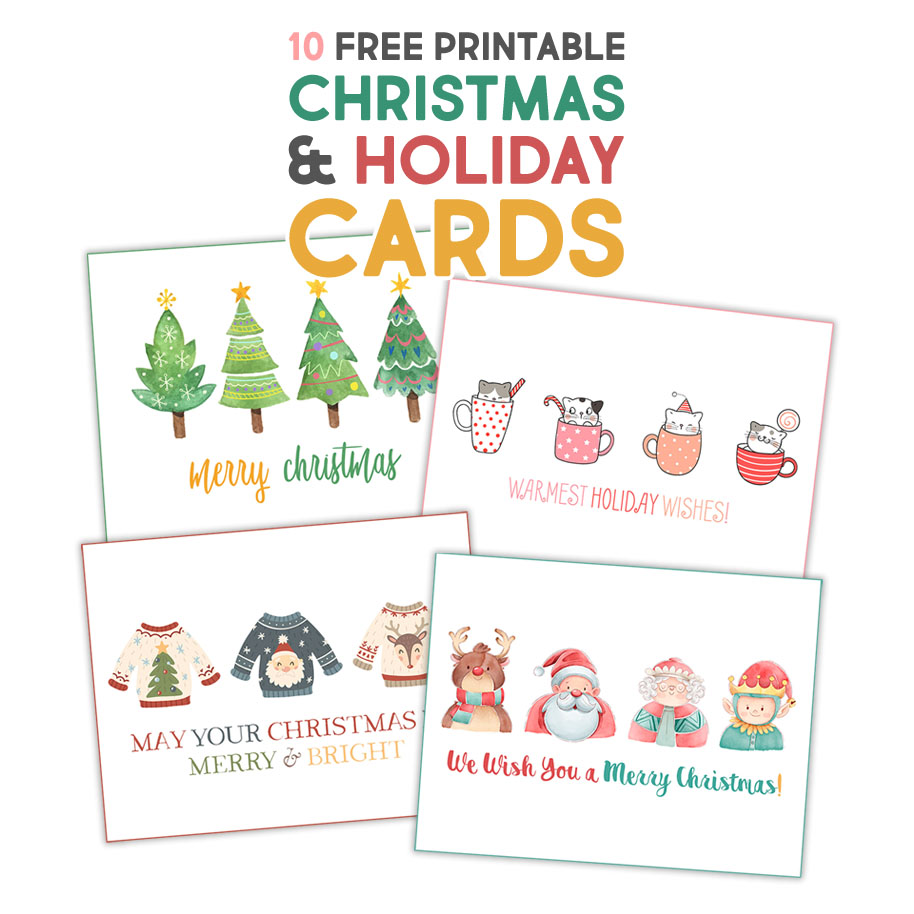 Fabulous Free Printable Christmas &  Holiday Cards - The Cottage Market