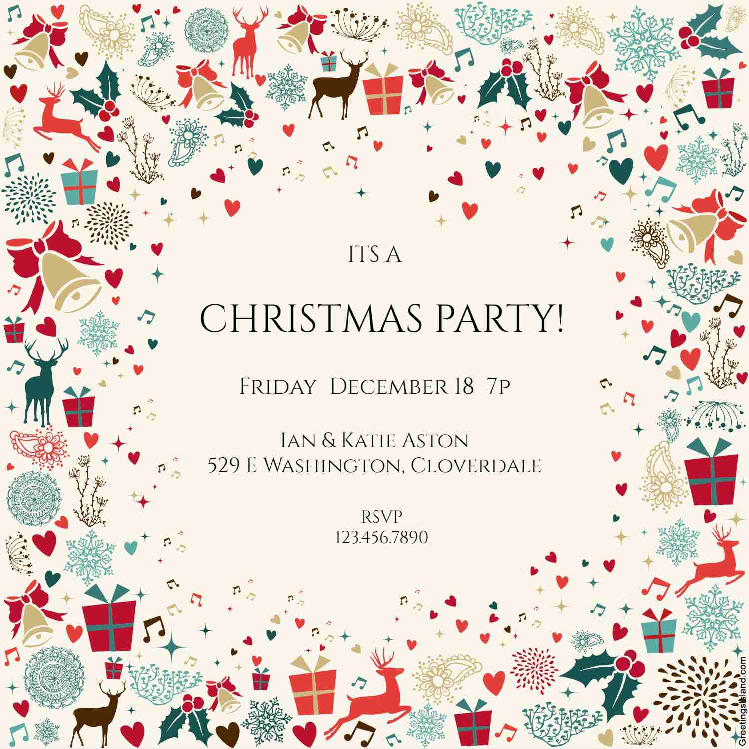 printable christmas party invitations