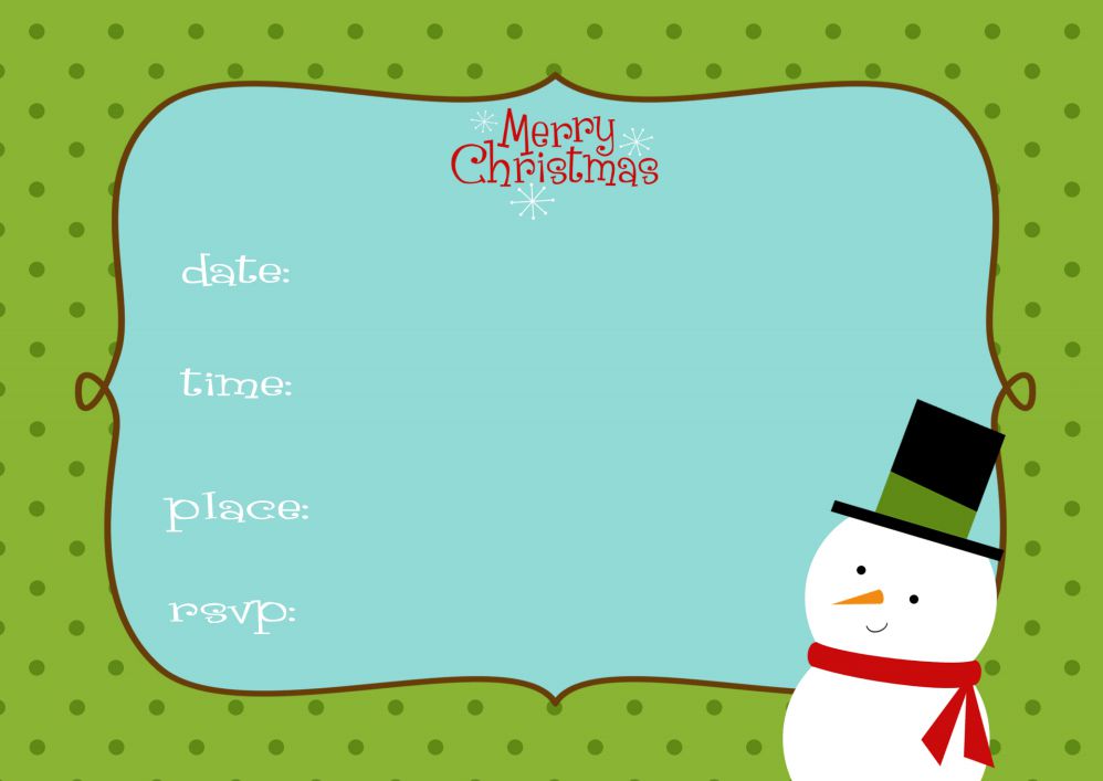 13 Free Christmas Party Invitations That You Can Print