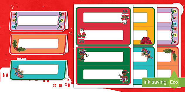 printable christmas place cards uk