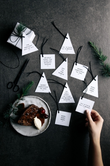 printable christmas place name cards