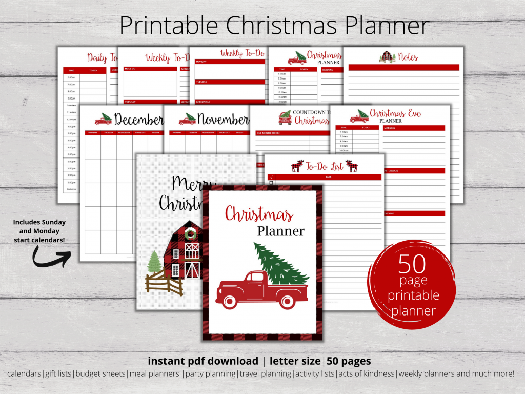 The Ultimate Printable Christmas Planner - The Inspired Brunette