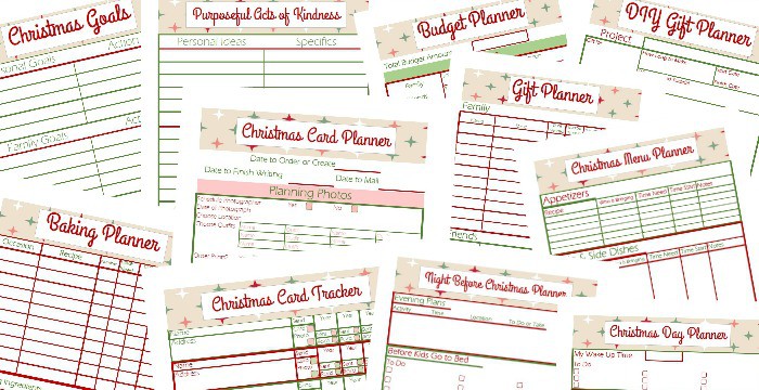 printable christmas planner 2017