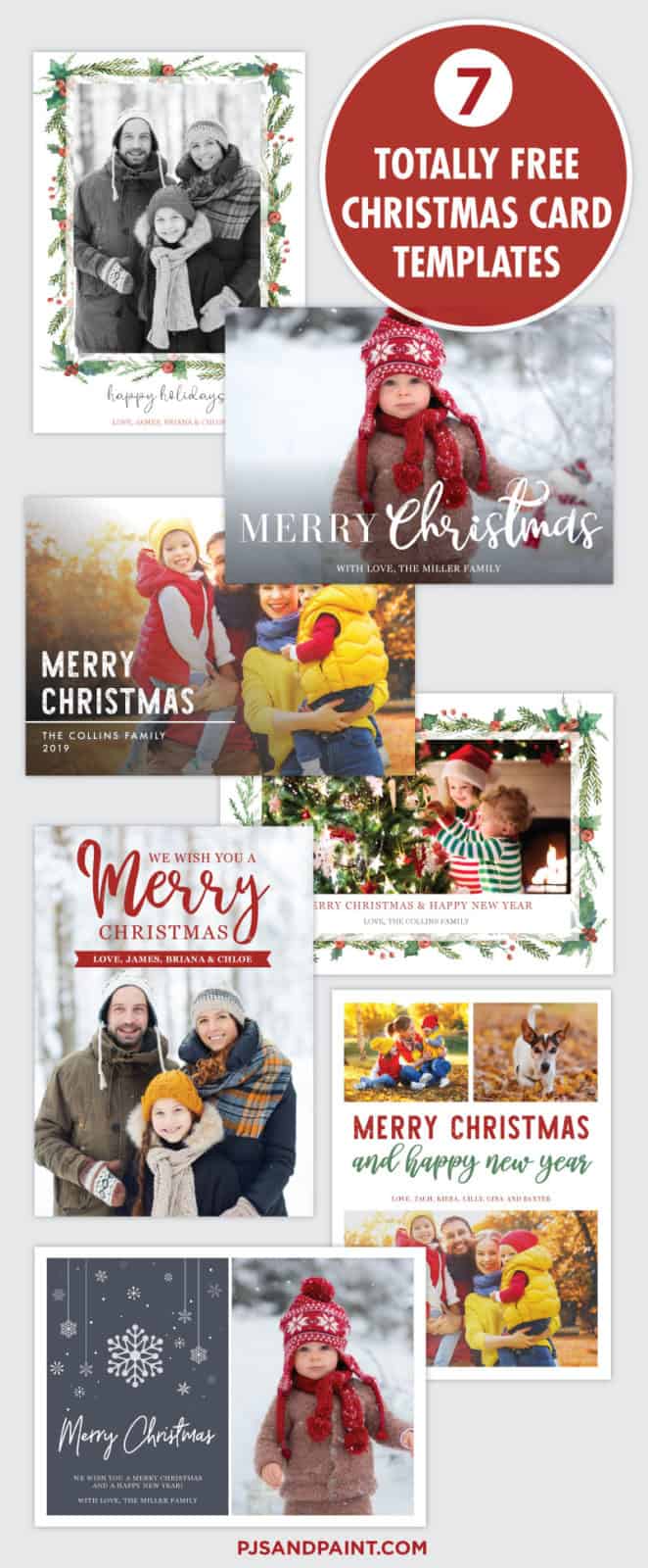 7 Free Christmas Card Templates You Can Download and Print today ...