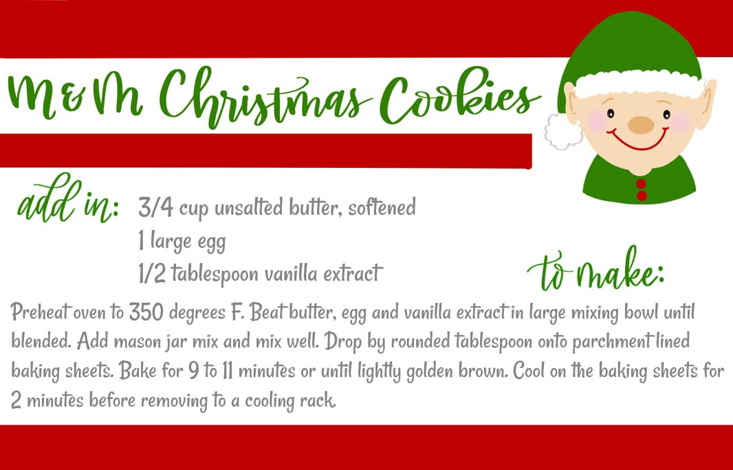 Mason Jar Christmas Cookies {Free Printables} - Chelseas Messy Apron