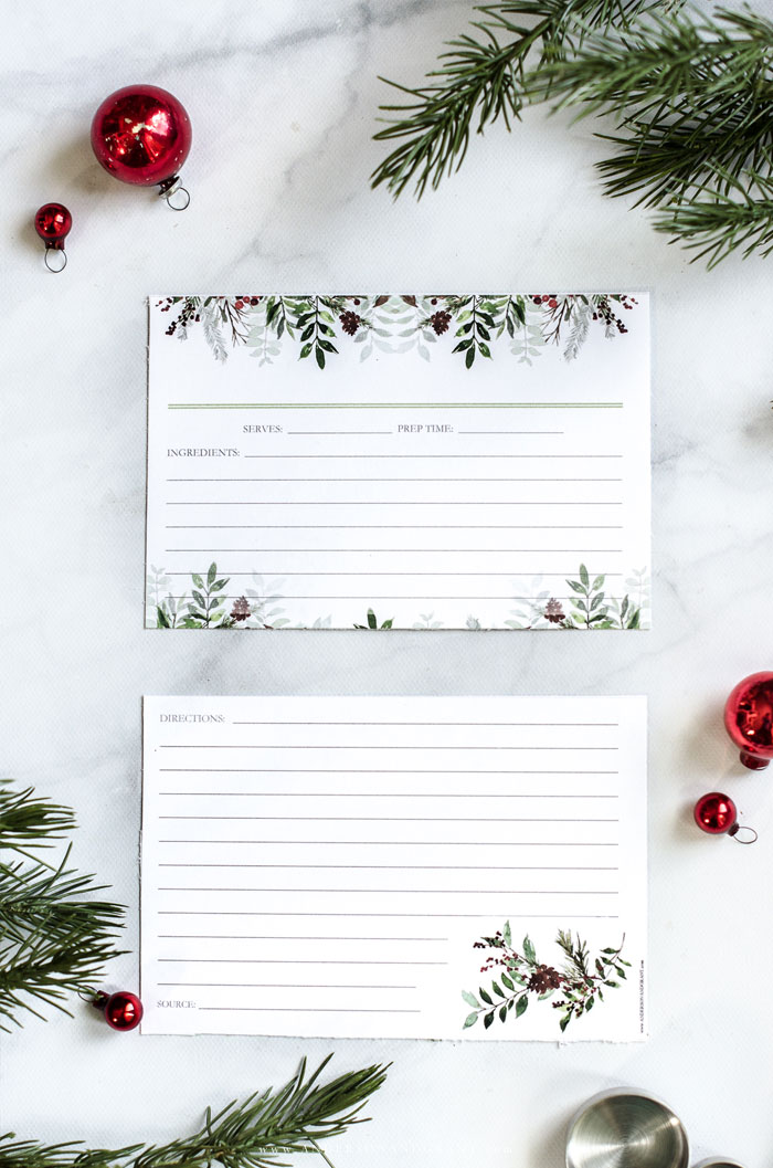 printable christmas recipes
