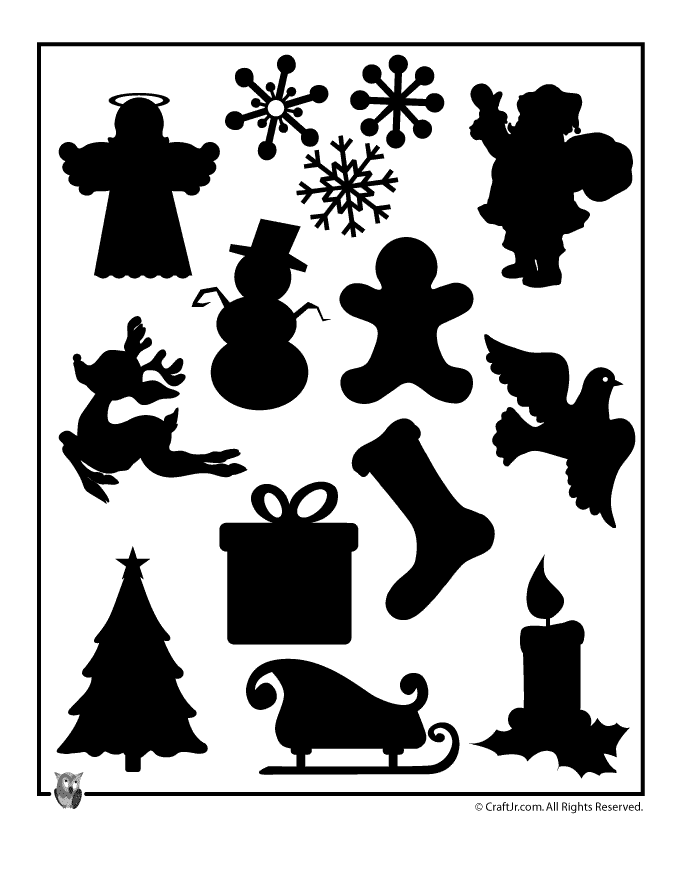Printable Christmas Templates, Shapes and Silhouettes | Woo! Jr ...