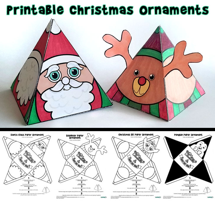 printable christmas shapes