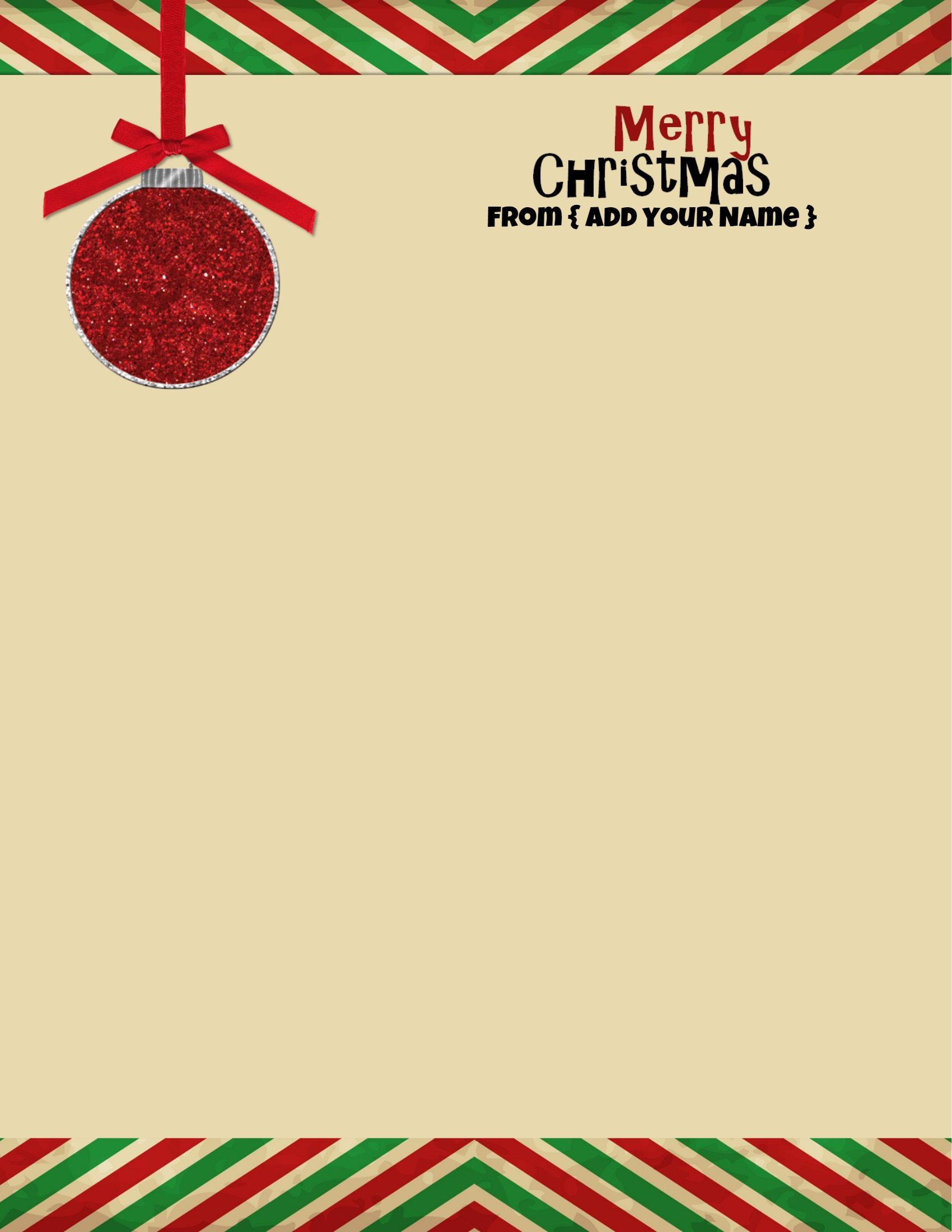 printable christmas stationery templates