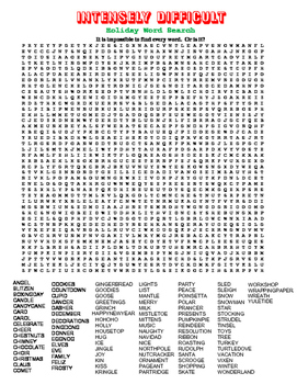 Christmas Word Search: GIANT Edition to Keep em Busy!