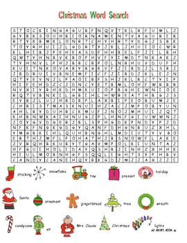 printable christmas word search difficult