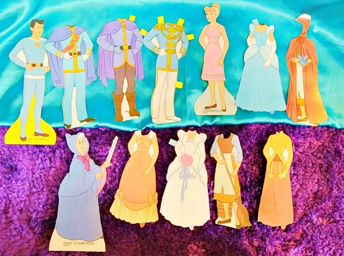 printable cinderella paper dolls