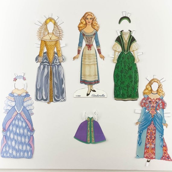 printable cinderella paper dolls